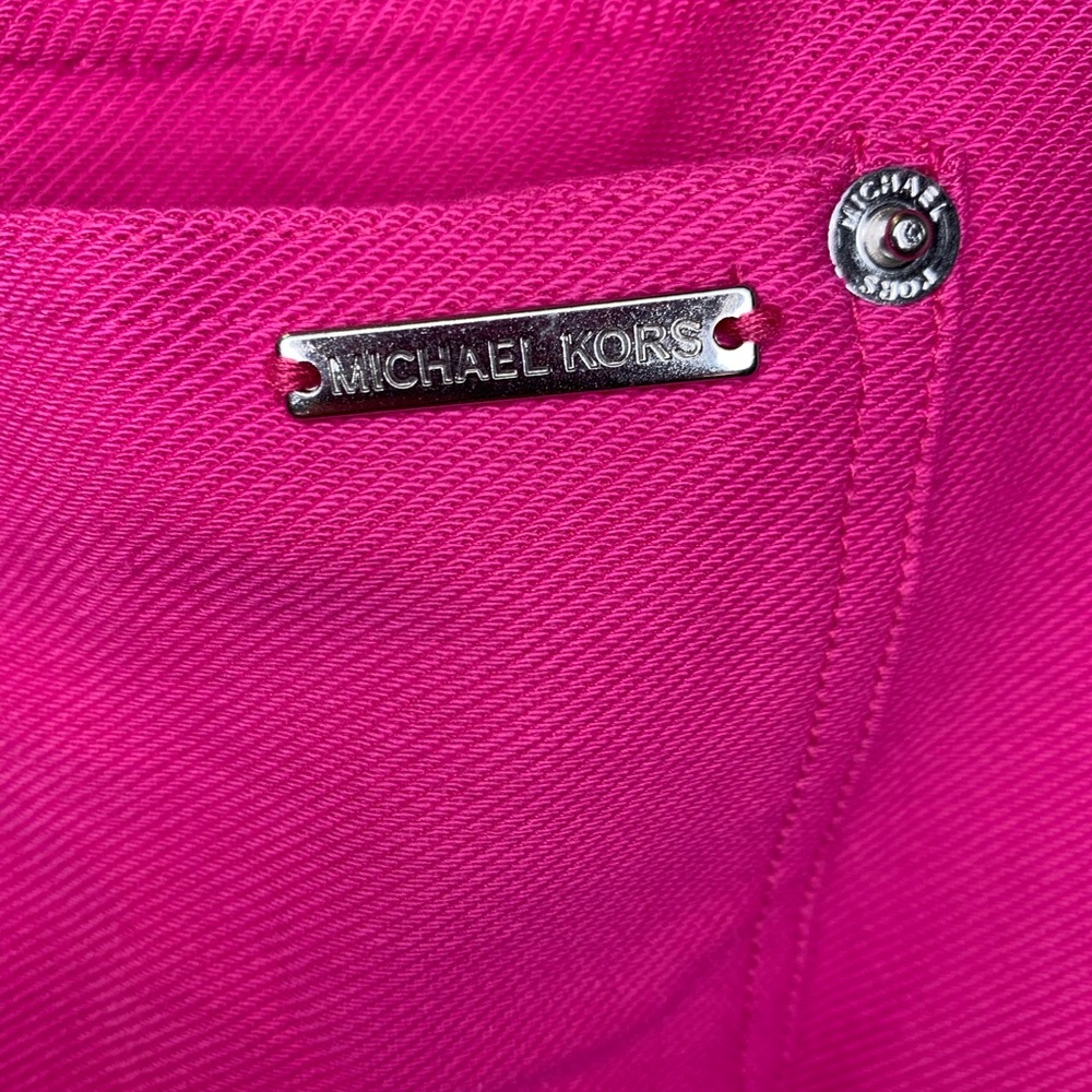 Michael Kors Pink Pants with silver signature MICHAEL KORS plate & rivets.
